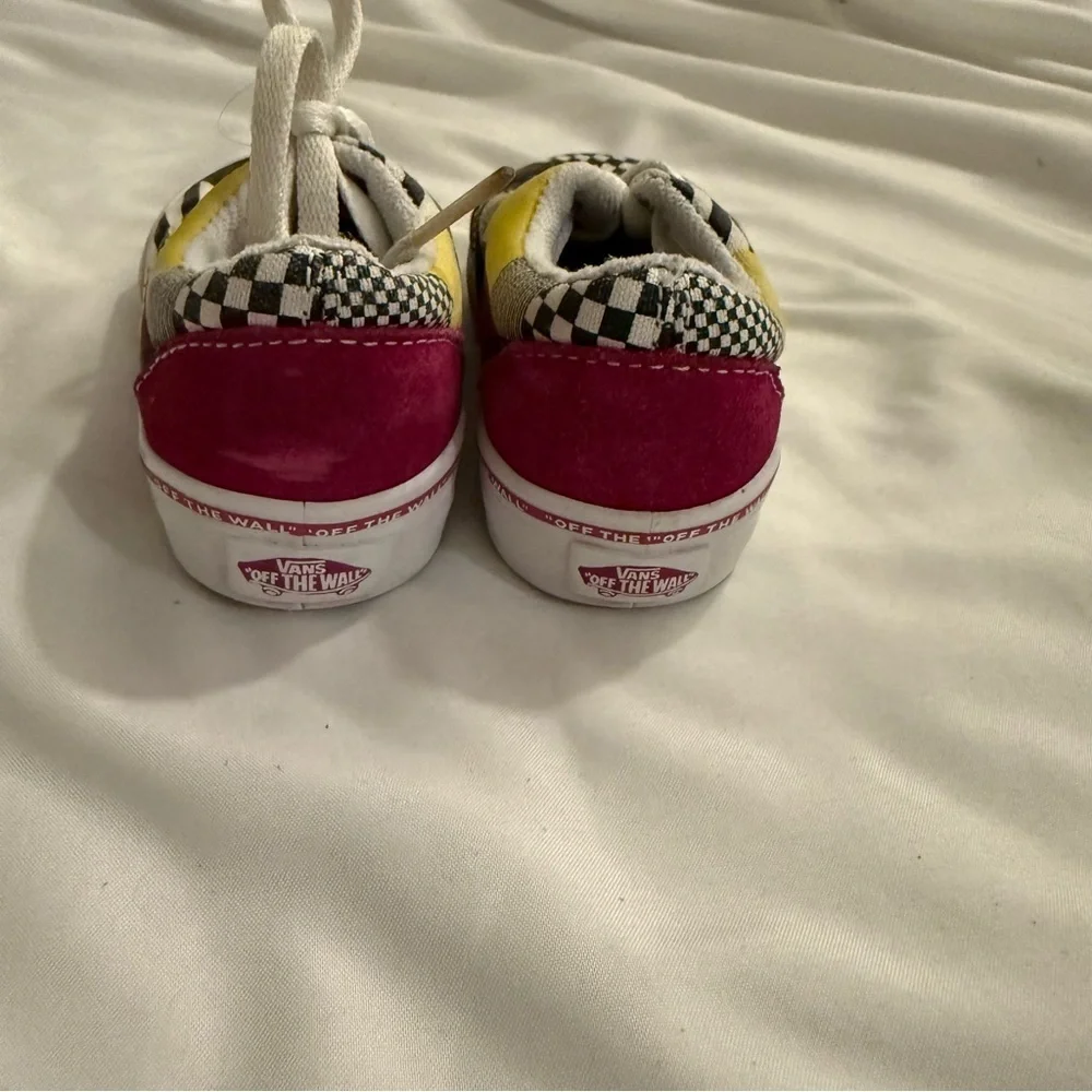 EUC Vans Era Disarray Stripes Checks Circle Toddler Skate Shoes - Picture 4 of 7